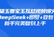 持续爆火的林黛玉贾宝玉互怼视频，比爽文还好看，利用DeepSeek 即梦 豆包就可以完美复